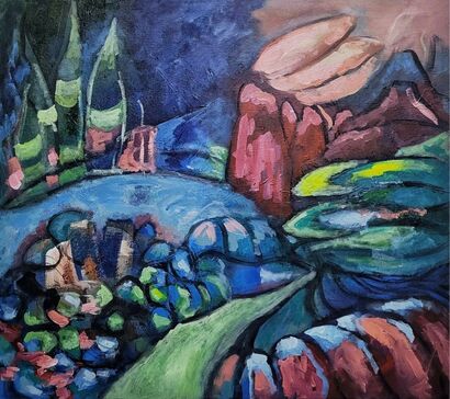 The Place That Called Me Back - a Paint Artowrk by Pearl Brunings